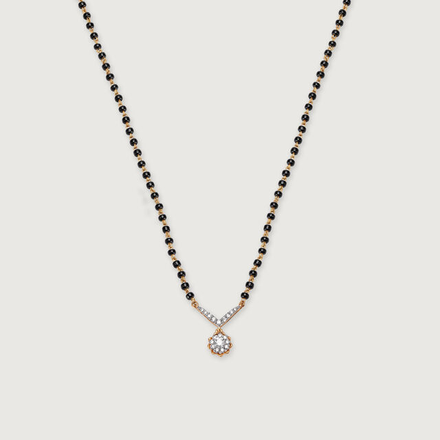 14KT Idyllic Diamond Mangalsutra,,hi-res image number null