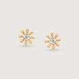 Spring Daisy Diamond Stud Earrings,,hi-res view 3