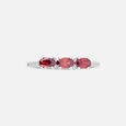 Fiery Gem Silver Finger Ring,,hi-res view 3