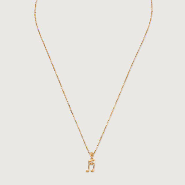 Melodic Love Note 14KT Gold Chain & Pendant,,hi-res image number null