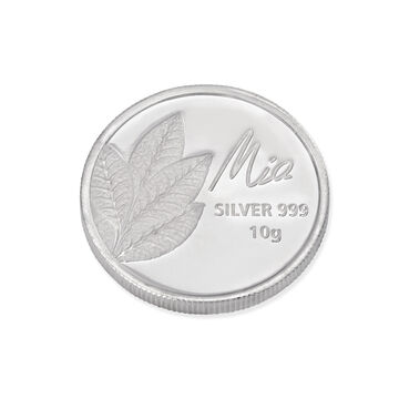 10 GM 999 Mango Leaf Silver Coins