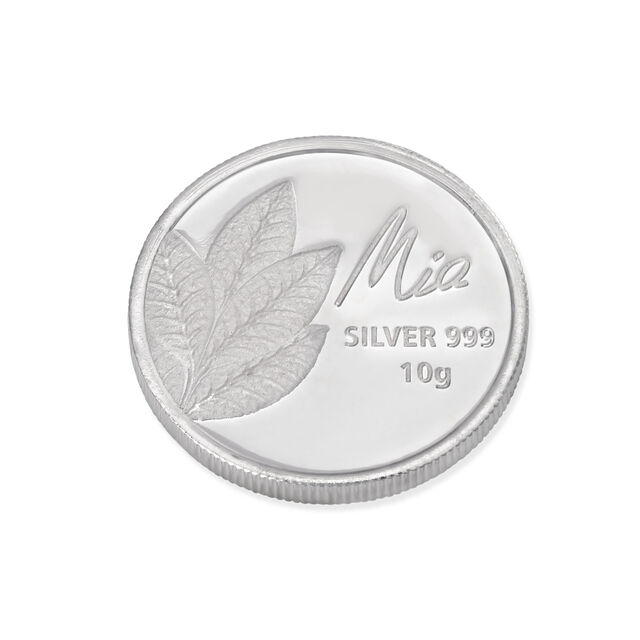 10 GM 999 Mango Leaf Silver Coins,,hi-res view 1
