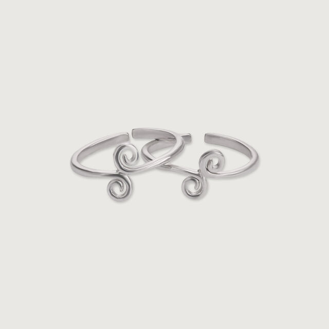 Curvy Chic Silver Toe Ring,,hi-res image number null