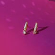 Chic Sparkle Gold & Diamond Drop Earrings,,hi-res view 1
