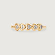 Radiant Love 14KT Gold & Diamond Finger Ring,,hi-res view 3