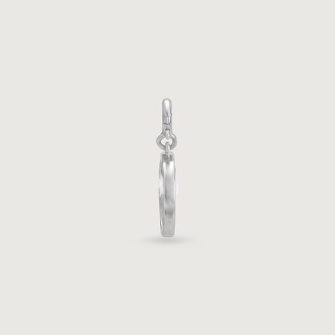 Smiley Sparkle Silver Charm