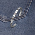 Striped Accent Silver Kada,,hi-res view 1