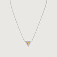 Sunny Geometric Mother of Pearl Silver Necklace,,hi-res view 4