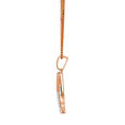 14Kt Rose Gold Rhombus-Shaped Glamorous Diamond Pendant,,hi-res view 5