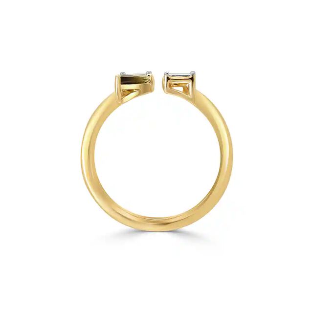 14KT Yellow Gold Odyssey Sapphire And Tourmaline Ring,,hi-res image number null