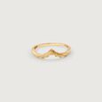 Wavy Charm Gold Ring,,hi-res view 3