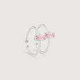 Pretty Blush Silver Toe Rings,,hi-res view 3