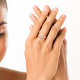 14KT Rose Gold Diamond Finger Ring,,hi-res view 3