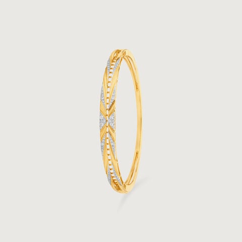 Sunflare Crisscross Diamond Bangle