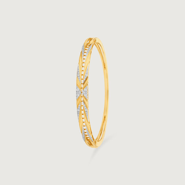 Sunflare Crisscross Diamond Bangle,,hi-res image number null