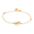 14KT Yellow Gold Piece of Heart Diamond Bracelet,,hi-res view 1