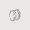 Twist Play Silver Toe Ring,,hi-res view 3