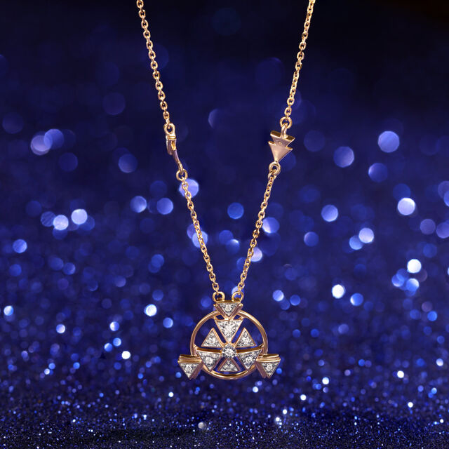 Astral Cluster 14KT Diamond Necklace,,hi-res image number null