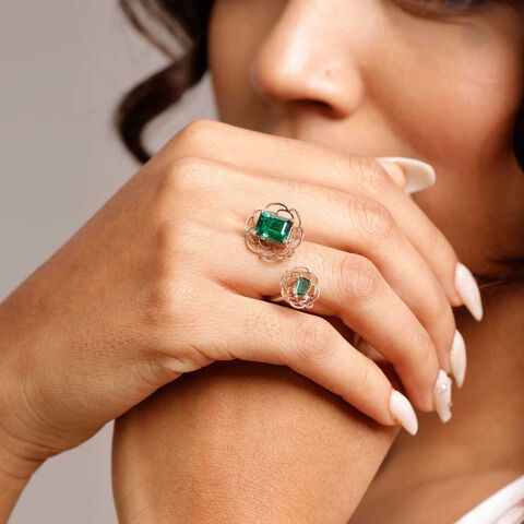 Dramatic Bloom Colourstone Ring