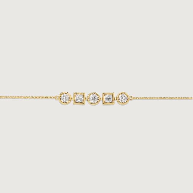 Geometric Rhythm Diamond Bracelet,,hi-res image number null