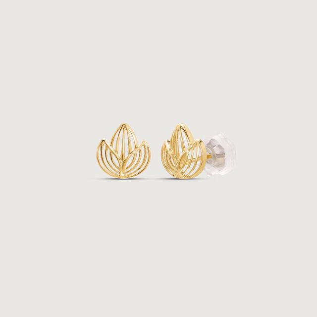 Chic Canopy Gold Stud Earrings,,hi-res image number null