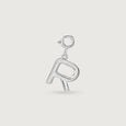 Bold Initial R Silver Charm,,hi-res view 3