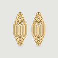Intricate Architectural Gold Stud Earrings,,hi-res view 3