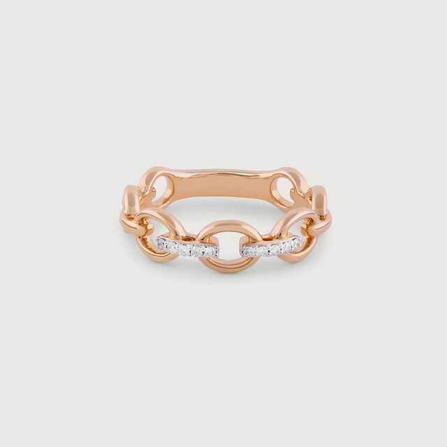 Bold Luxurious Gold & Diamond Finger Ring,,hi-res image number null
