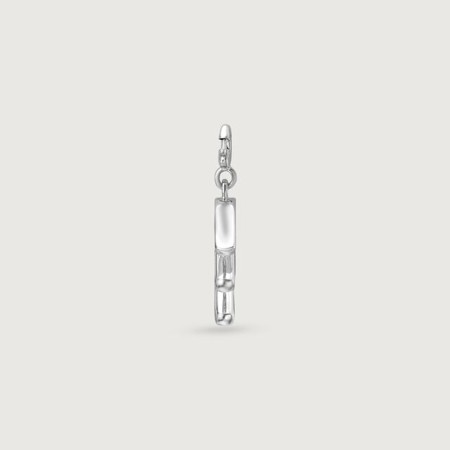 Classic Initial M Silver Charm,,hi-res image number null