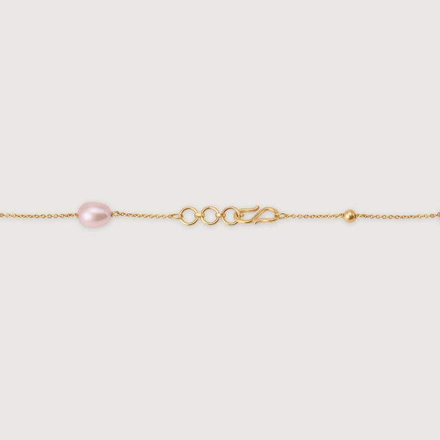 Elegant Lustrous 18KT Gold & Pearl Necklace,,hi-res image number null