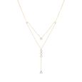 14kt Yellow Gold Minimalistic Diamond Necklace,,hi-res view 2