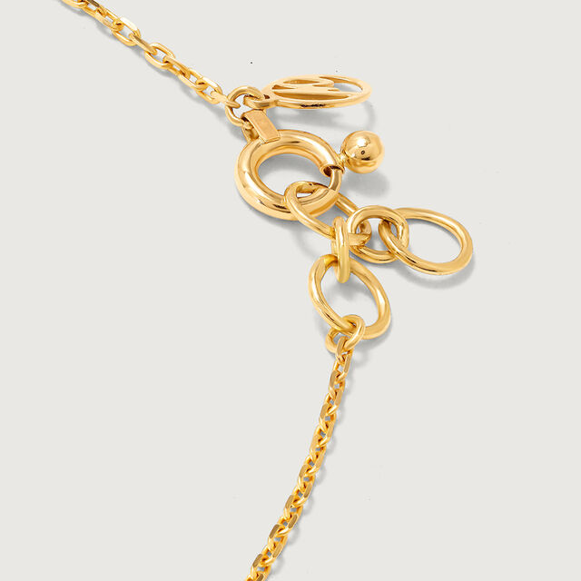 Mini Marvels 18KT Malachite Infinity Yard Chain,,hi-res image number null