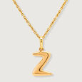 Letter Perfect 'Z' Gold Pendant,,hi-res view 3