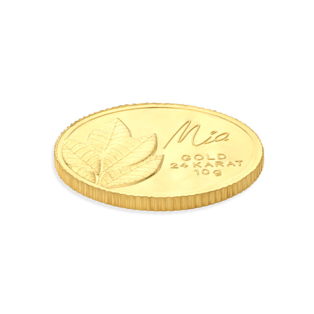 10 GM 24 Karat Mango Leaf Gold Coin,,hi-res view 3