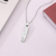 Hope Bar Silver Necklace,,hi-res view 1