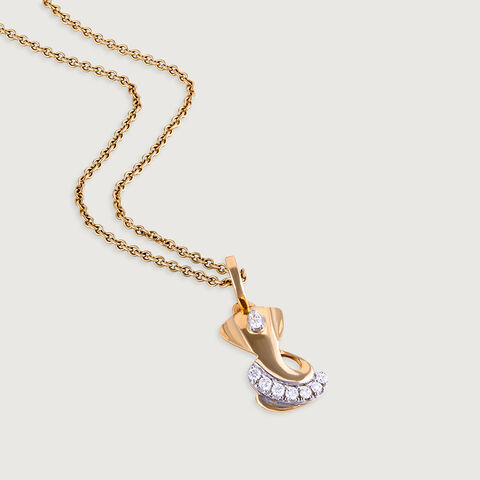Jai Ganesh Gold and Diamond Pendant