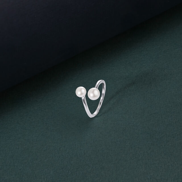Twin Aura Silver Ring,,hi-res image number null