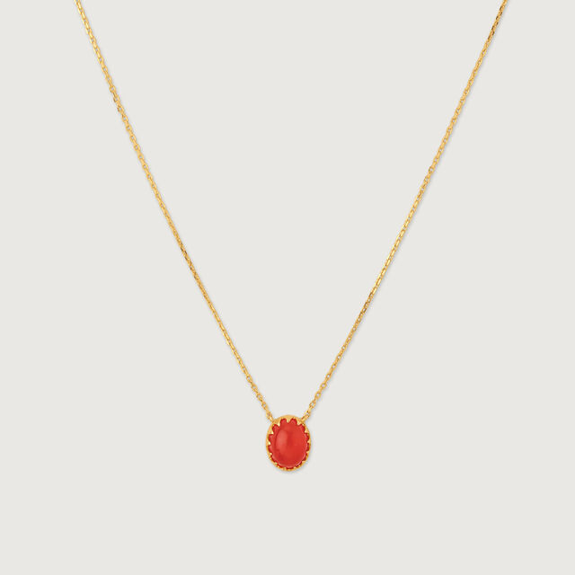 Delicate Radiant Carnelian Necklace,,hi-res image number null