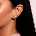 Playful Bloom Gold Stud Earrings,,hi-res view 2