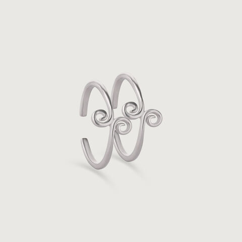 Curvy Chic Silver Toe Rings