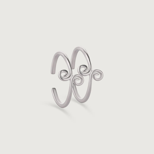 Curvy Chic Silver Toe Ring,,hi-res image number null