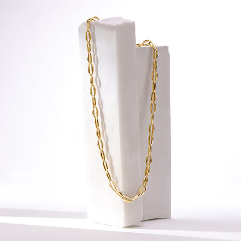 Gleaming Contour 18KT Gold Chain