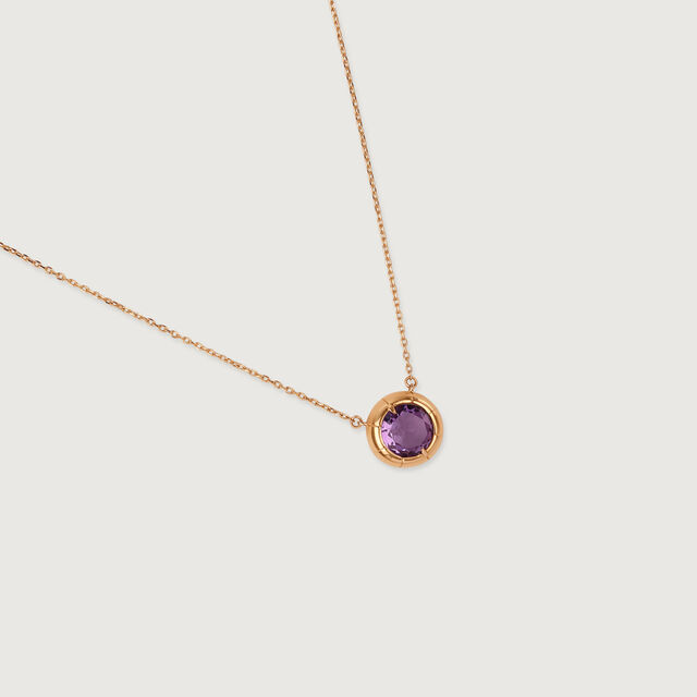 Enchanted Firefly Gold & Amethyst Pendant with Chain,,hi-res image number null