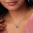 Ethereal Glow Silver Necklace,,hi-res view 2