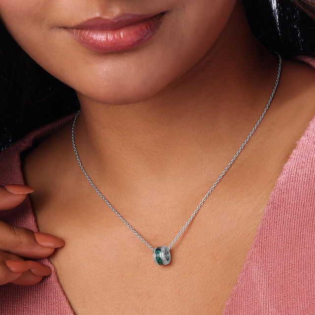 Ethereal Glow Silver Necklace,,hi-res image number null