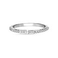 18KT Sophisticated White Gold Diamond Ring,,hi-res view 2