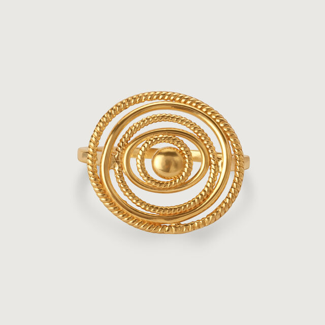 Tribal Rhythm 22KT Gold Finger Ring,,hi-res image number null