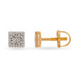 Diamond Stud Earrings in Geometric Design,,hi-res view 2