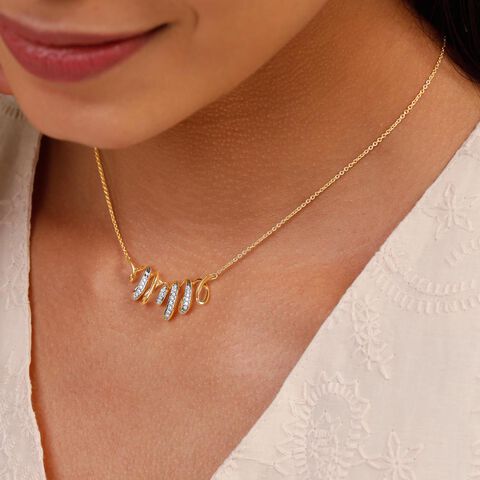 Graceful Flow Diamond Necklace