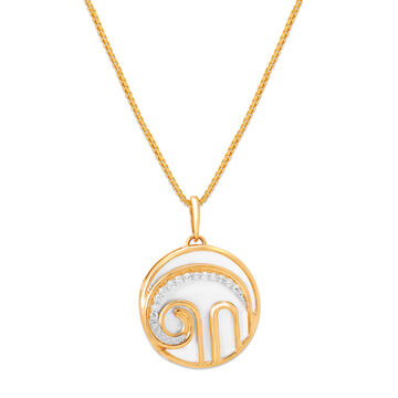 14 KT Yellow Gold Elephant Silhouette Pendant